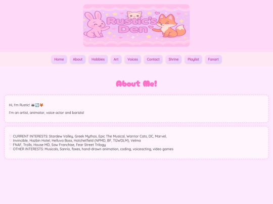 Website screenshot