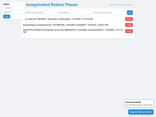Website screenshot