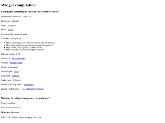 Widgetweb screenshot