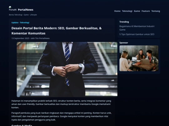 Website screenshot