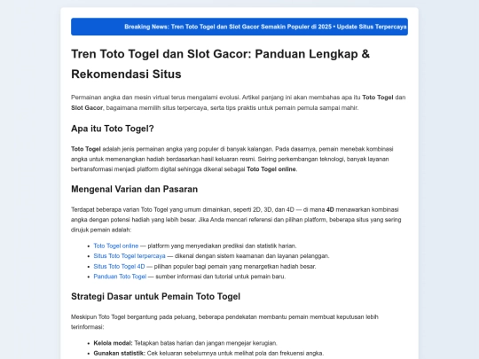 Website screenshot