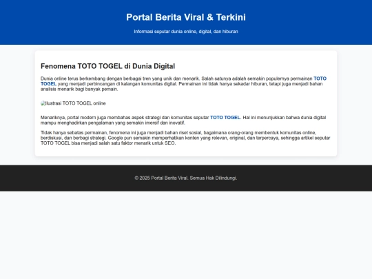 Website screenshot