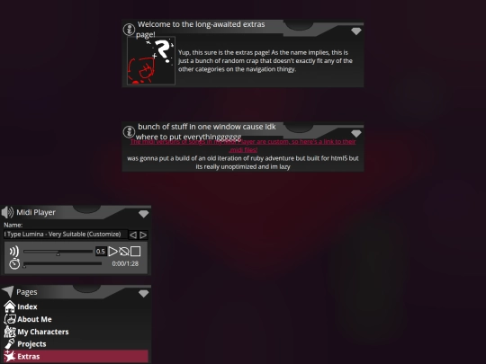 extras screenshot