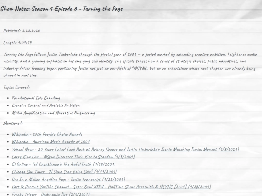 Desktop/Show_Notes/Season_1/Episode_6 screenshot