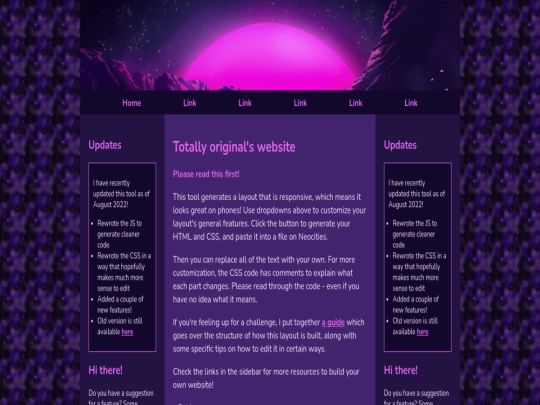 Website screenshot