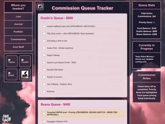 Commission Assets/commissions screenshot