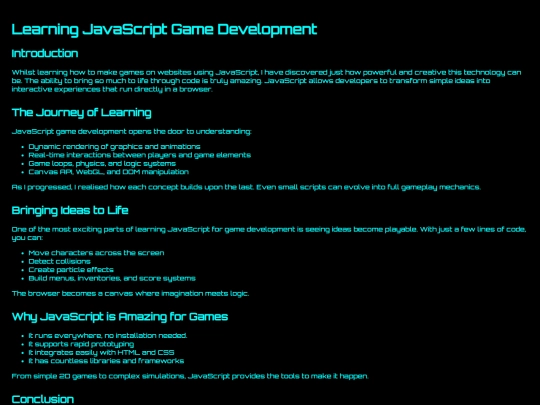 LearningJavaScriptGameDevelopment screenshot