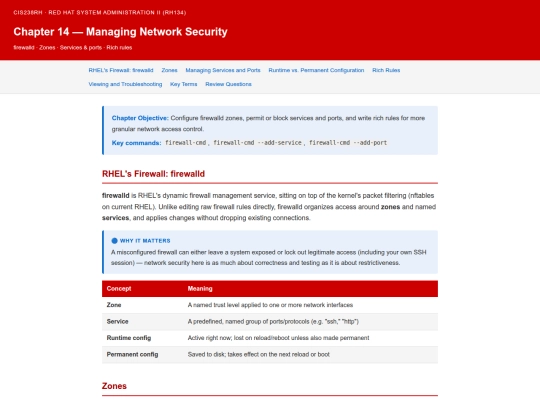 cis238rh/RH134_Chapter_14___Managing_Network_Security screenshot