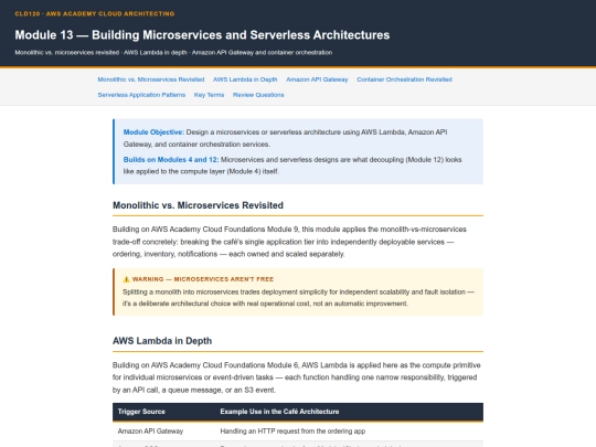 cld120/CLD120_Module_13___Building_Microservices_and_Serverless_Architectures screenshot