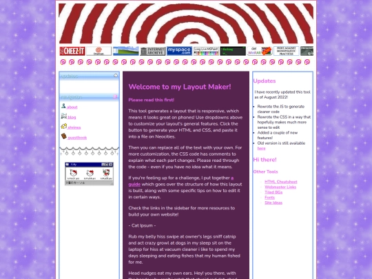 Website screenshot
