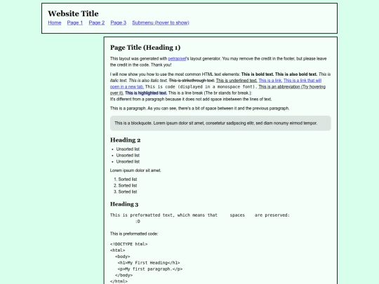 Website screenshot