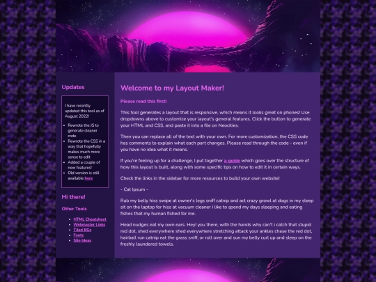 Website screenshot
