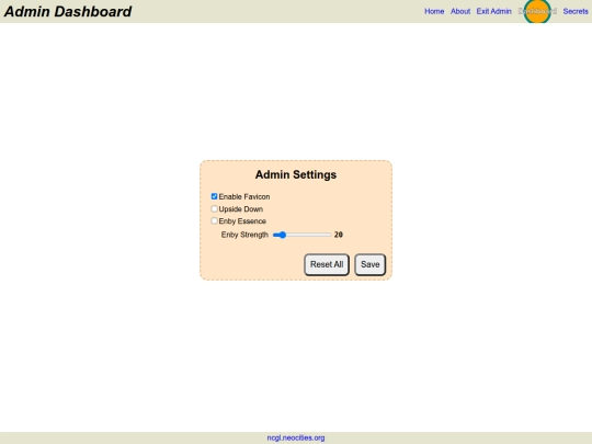 Website screenshot