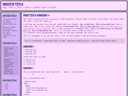Website screenshot