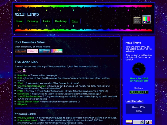 Website screenshot