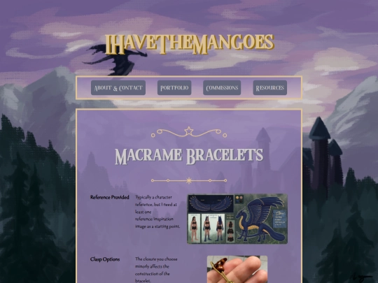 commissions/macrame-bracelets screenshot