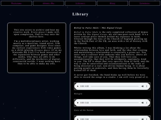 Library screenshot