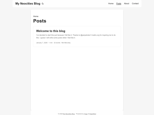 posts screenshot
