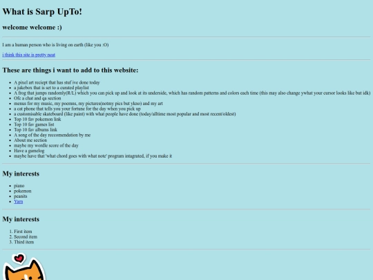 list screenshot