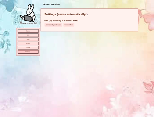 settings screenshot