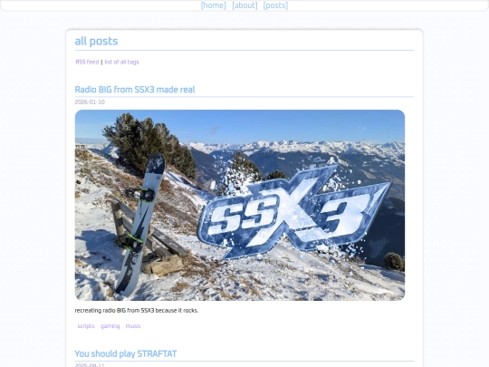 posts screenshot
