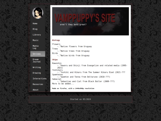 Website screenshot
