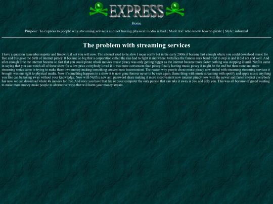 Express screenshot
