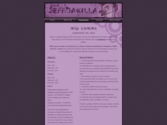 Website screenshot