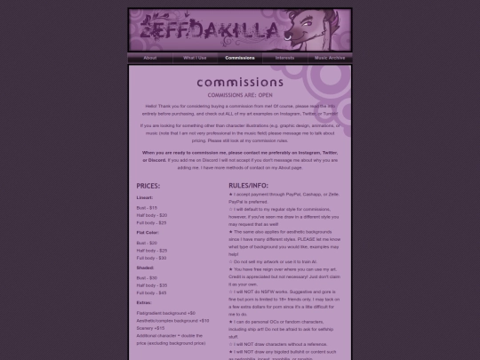Website screenshot