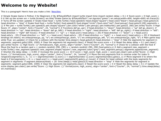 index screenshot