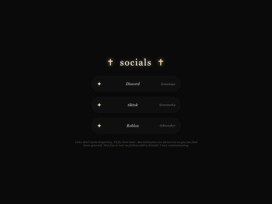 Socials screenshot
