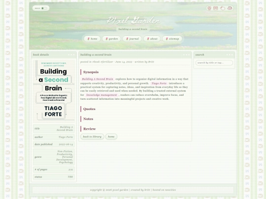 books/building-a-second-brain screenshot