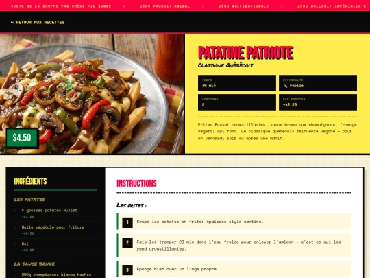 recettes/recette-poutine screenshot
