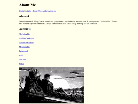 aboutme screenshot