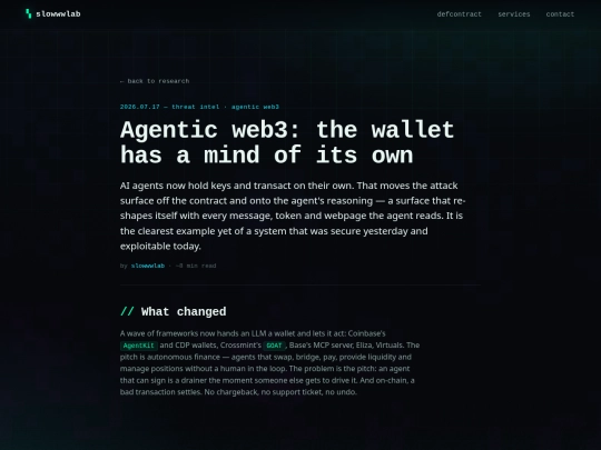 post-agentic-web3 screenshot