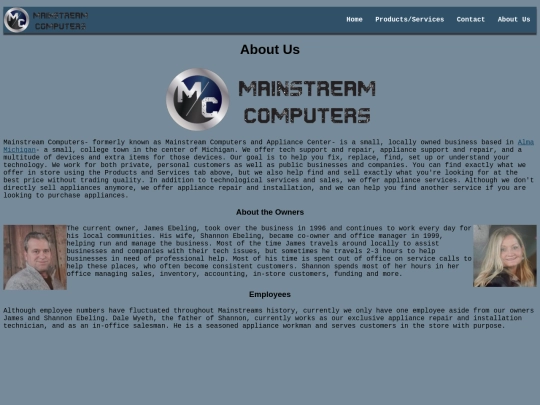 Website screenshot