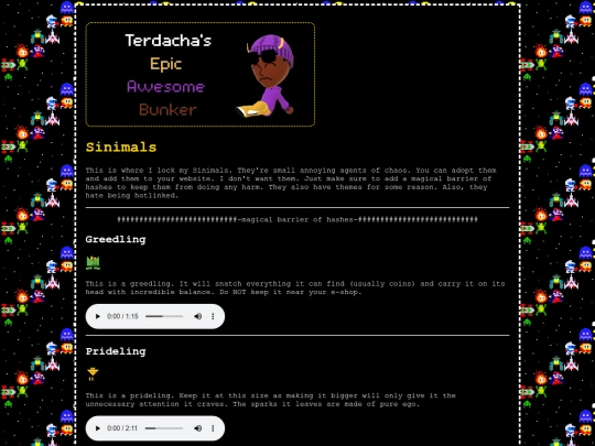 sinimals screenshot