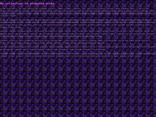 Animations_page screenshot