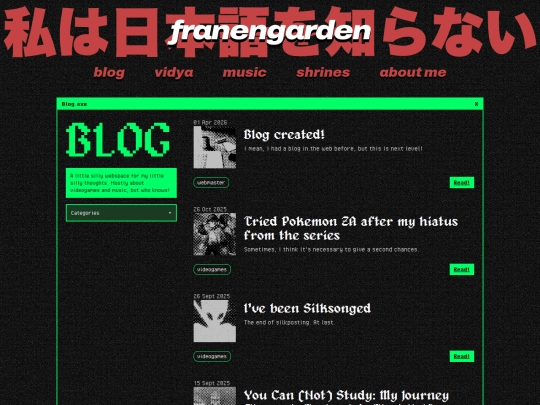 Website screenshot