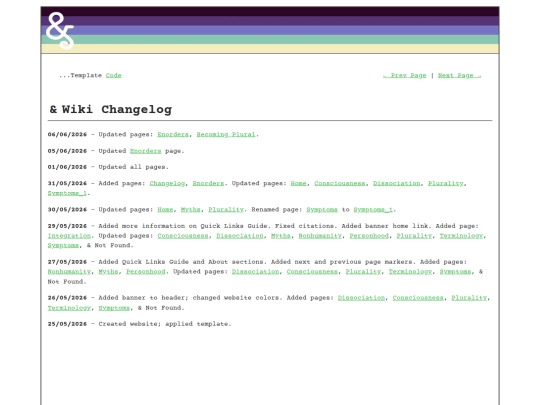 changelog screenshot