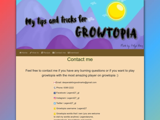 Website screenshot