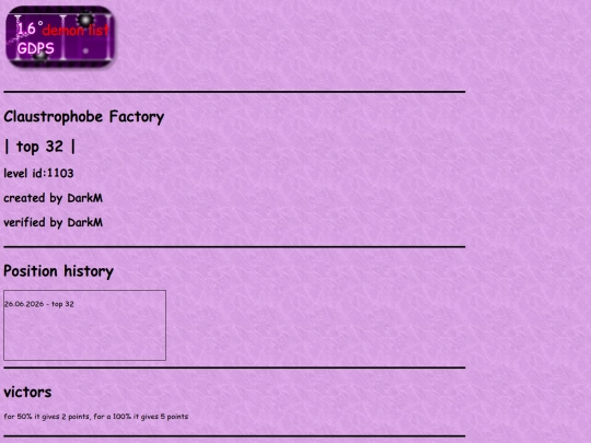 ClaustrophobeFactory screenshot