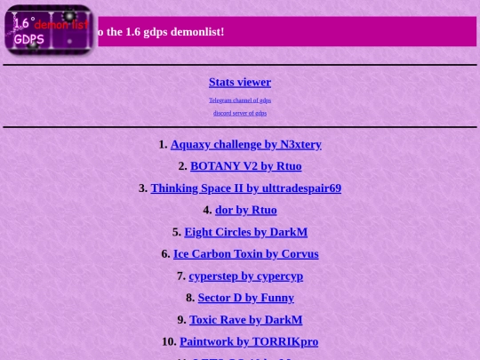 testingpage screenshot