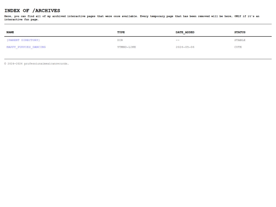 archive screenshot