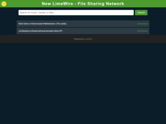 new_limewire screenshot