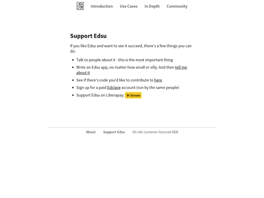 support screenshot