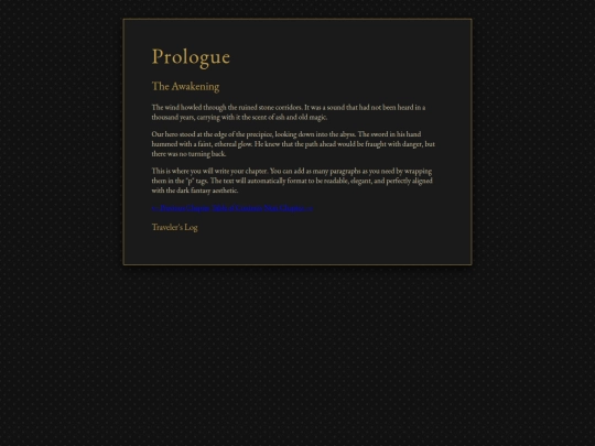 chaptertemplate screenshot