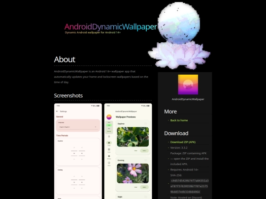 AndroidDynamicWallpaper screenshot