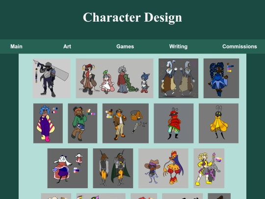 CharacterSettingDesign screenshot