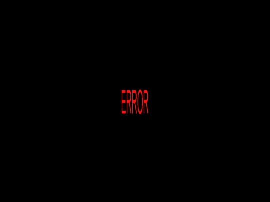 error screenshot